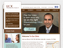 Tablet Screenshot of houstonrheumatology.com